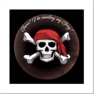 Pirate Skull and Bones Posters and Art